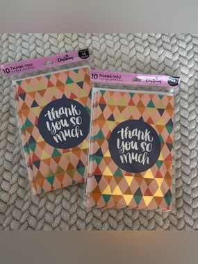 Hallmark Thank You So Much Cards - Gold, Pink, Teal, Navy Religious NEW #20